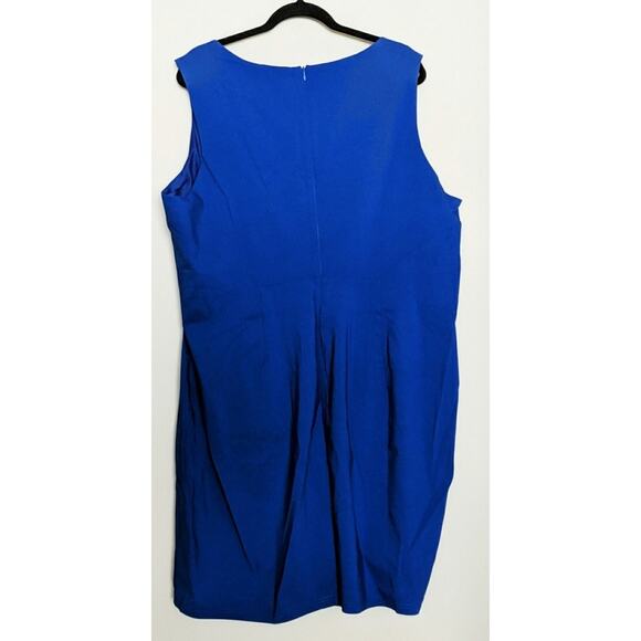 Modcloth (Liza Luxe) Inspired Entrepreneur Sheath Dress Cobalt Royal Blue 4X New - Picture 4 of 8